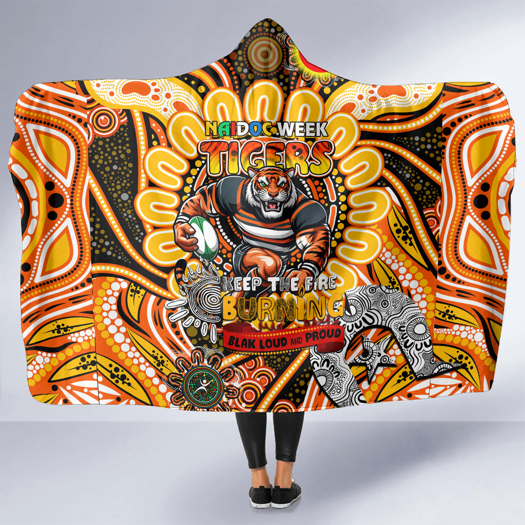 NAIDOC Week 2024 Tigers Hooded Blanket Mascot Rugby