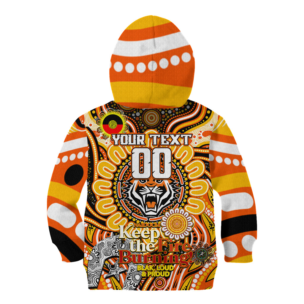 Custom NAIDOC Week 2024 Tigers Kid Hoodie Mascot Rugby