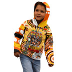 Custom NAIDOC Week 2024 Tigers Kid Hoodie Mascot Rugby