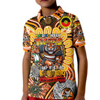 Custom NAIDOC Week 2024 Tigers Kid Polo Shirt Mascot Rugby