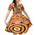 Custom NAIDOC Week 2024 Tigers Kid Short Sleeve Dress Mascot Rugby