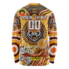 Custom NAIDOC Week 2024 Tigers Long Sleeve Shirt Mascot Rugby