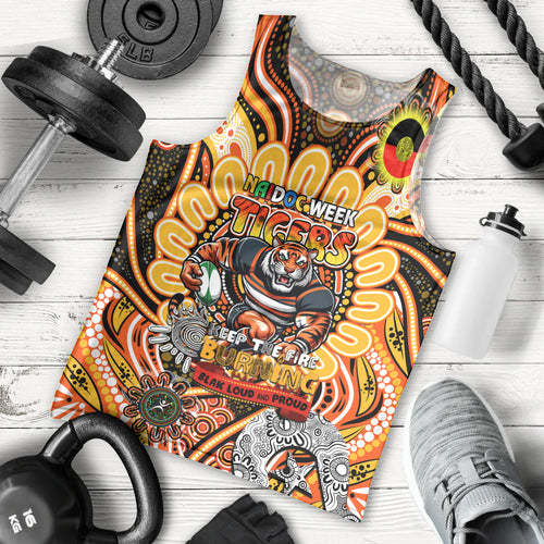Custom NAIDOC Week 2024 Tigers Men Tank Top Mascot Rugby