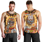 Custom NAIDOC Week 2024 Tigers Men Tank Top Mascot Rugby