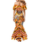 Custom NAIDOC Week 2024 Tigers Mermaid Dress Mascot Rugby