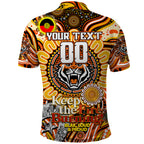 Custom NAIDOC Week 2024 Tigers Polo Shirt Mascot Rugby