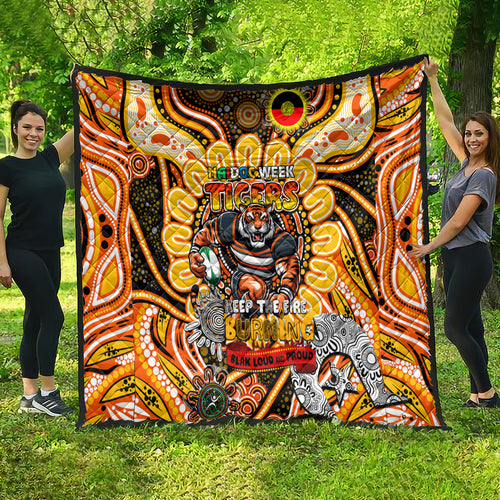NAIDOC Week 2024 Tigers Quilt Mascot Rugby