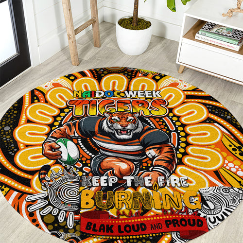 NAIDOC Week 2024 Tigers Round Carpet Mascot Rugby