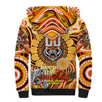 Custom NAIDOC Week 2024 Tigers Sherpa Hoodie Mascot Rugby