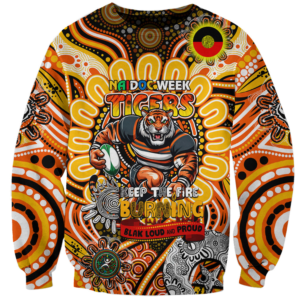 Custom NAIDOC Week 2024 Tigers Sweatshirt Mascot Rugby