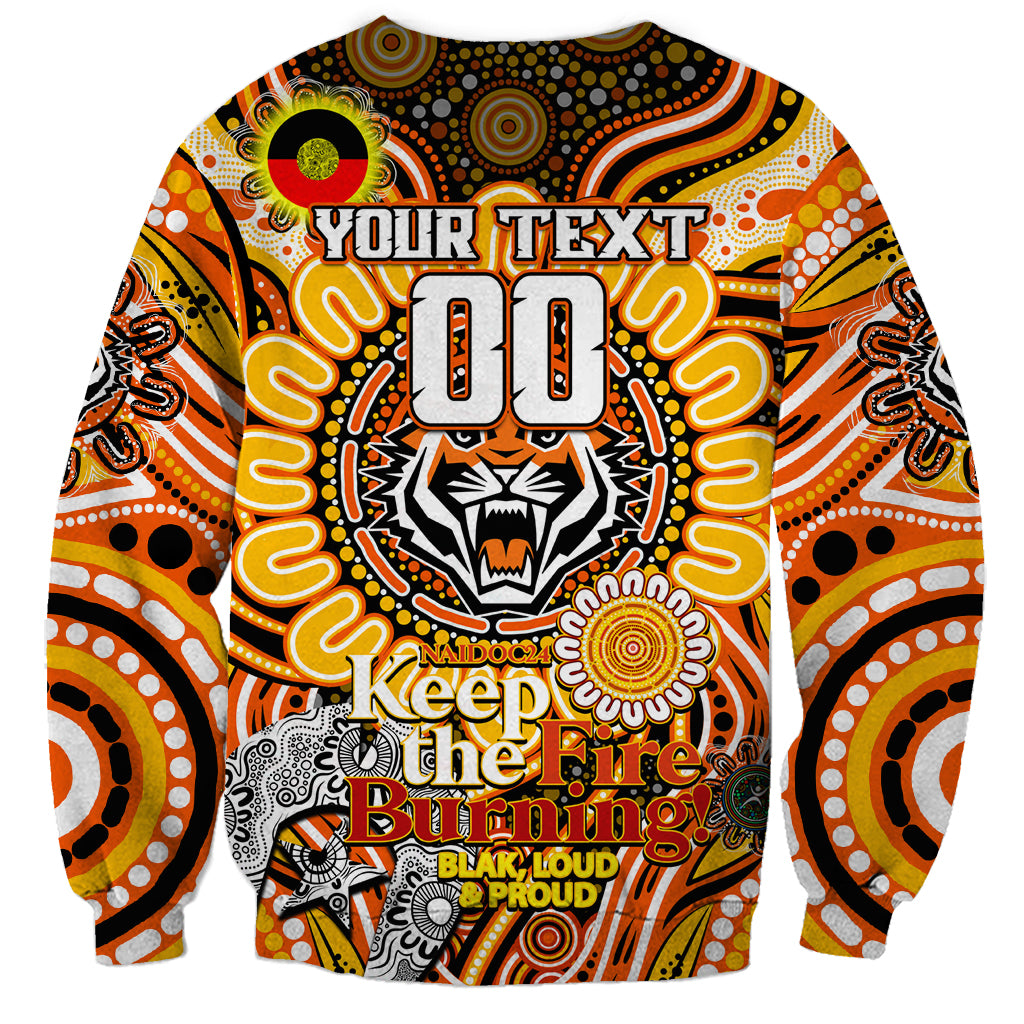 Custom NAIDOC Week 2024 Tigers Sweatshirt Mascot Rugby