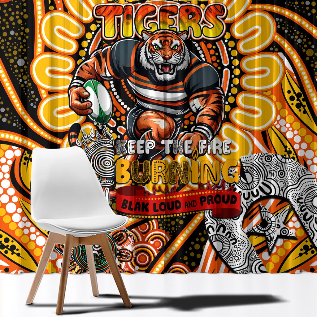 NAIDOC Week 2024 Tigers Window Curtain Mascot Rugby
