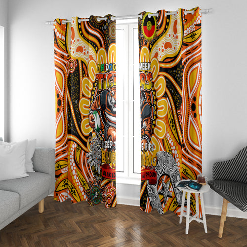 NAIDOC Week 2024 Tigers Window Curtain Mascot Rugby