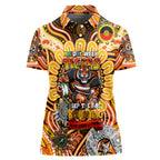 Custom NAIDOC Week 2024 Tigers Women Polo Shirt Mascot Rugby