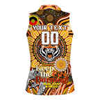 Custom NAIDOC Week 2024 Tigers Women Sleeveless Polo Shirt Mascot Rugby