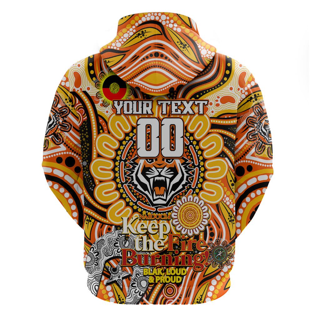 Custom NAIDOC Week 2024 Tigers Zip Hoodie Mascot Rugby