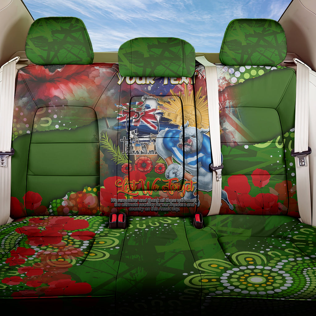 Personalised Australia Rugby Raiders ANZAC Back Car Seat Cover Canberra Scratch Style