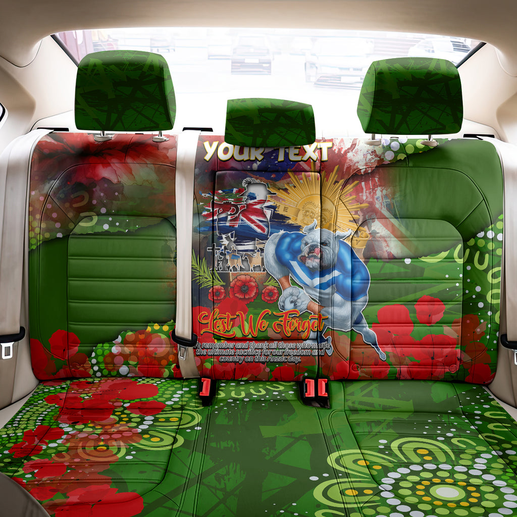 Personalised Australia Rugby Raiders ANZAC Back Car Seat Cover Canberra Scratch Style