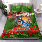 Personalised Australia Rugby Raiders ANZAC Bedding Set Canberra Scratch Style