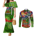 Personalised Australia Rugby Raiders ANZAC Couples Matching Mermaid Dress and Long Sleeve Button Shirt Canberra Scratch Style