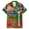 Personalised Australia Rugby Raiders ANZAC Family Matching Mermaid Dress and Hawaiian Shirt Canberra Scratch Style