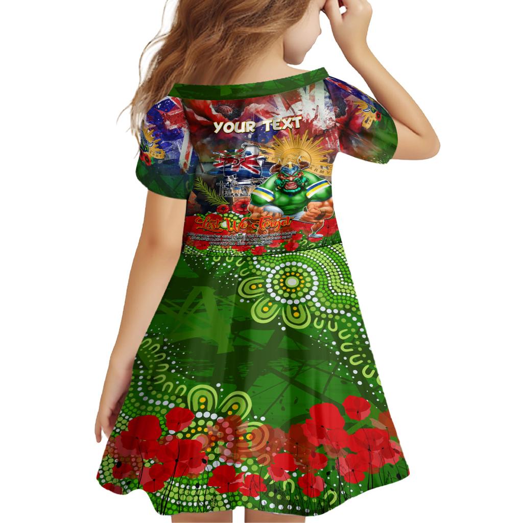 Personalised Australia Rugby Raiders ANZAC Family Matching Tank Maxi Dress and Hawaiian Shirt Canberra Scratch Style