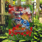 Personalised Australia Rugby Raiders ANZAC Garden Flag Canberra Scratch Style