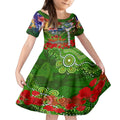 Personalised Australia Rugby Raiders ANZAC Kid Short Sleeve Dress Canberra Scratch Style
