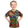 Personalised Australia Rugby Raiders ANZAC Kid T Shirt Canberra Scratch Style