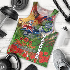 Personalised Australia Rugby Raiders ANZAC Men Tank Top Canberra Scratch Style