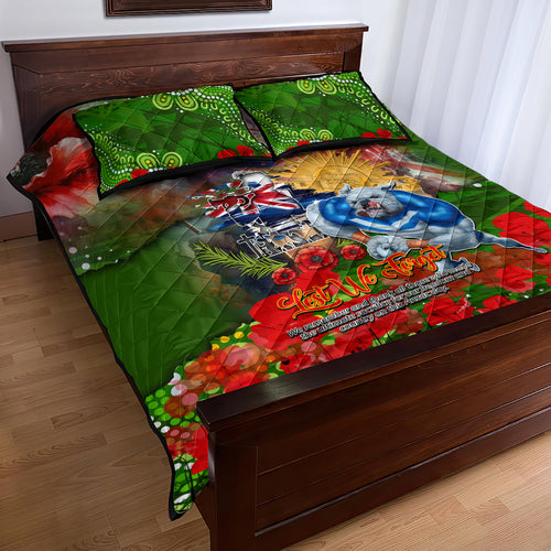 Personalised Australia Rugby Raiders ANZAC Quilt Bed Set Canberra Scratch Style