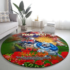 Personalised Australia Rugby Raiders ANZAC Round Carpet Canberra Scratch Style