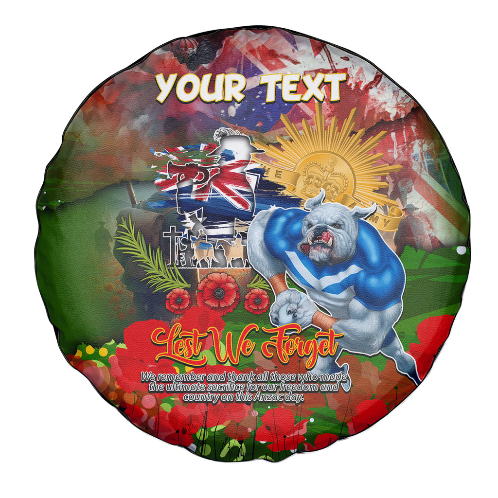 Personalised Australia Rugby Raiders ANZAC Spare Tire Cover Canberra Scratch Style