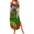 Personalised Australia Rugby Raiders ANZAC Summer Maxi Dress Canberra Scratch Style