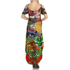 Personalised Australia Rugby Raiders ANZAC Summer Maxi Dress Canberra Scratch Style