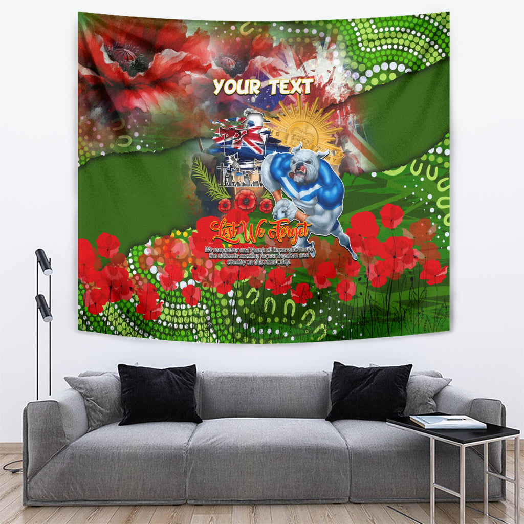 Personalised Australia Rugby Raiders ANZAC Tapestry Canberra Scratch Style