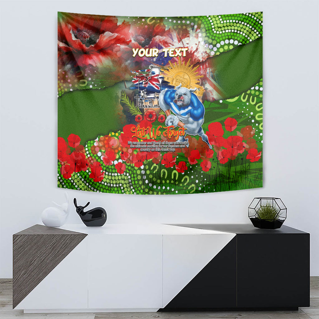 Personalised Australia Rugby Raiders ANZAC Tapestry Canberra Scratch Style