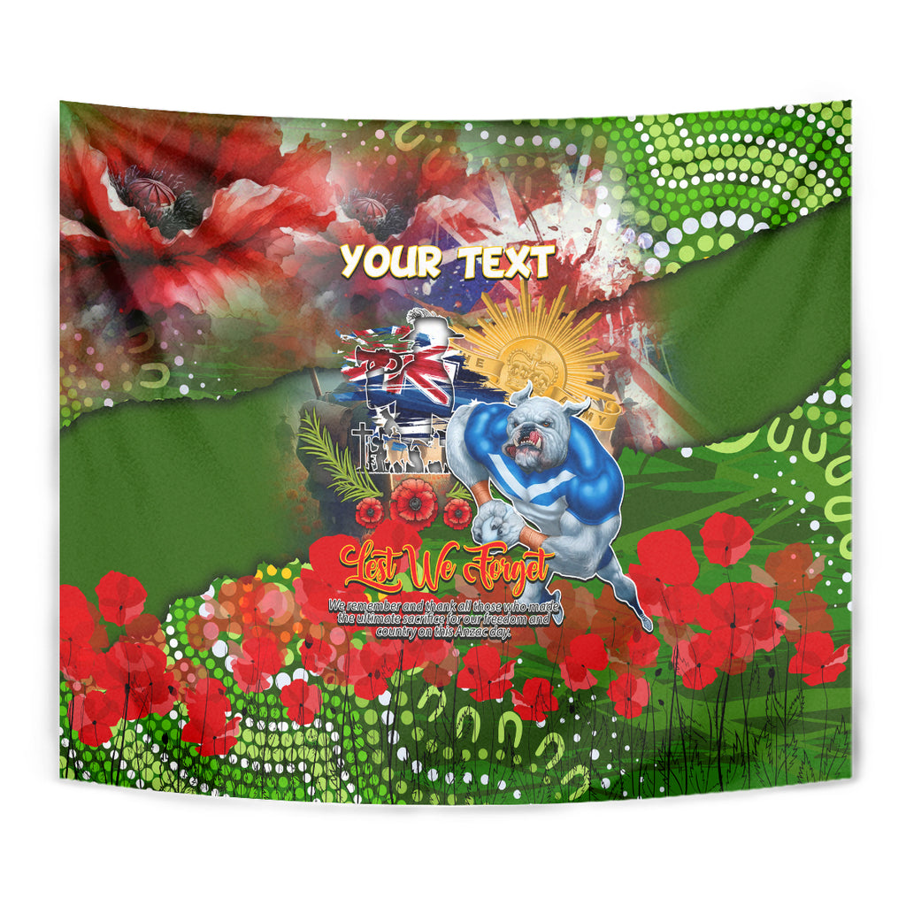 Personalised Australia Rugby Raiders ANZAC Tapestry Canberra Scratch Style