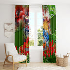 Personalised Australia Rugby Raiders ANZAC Window Curtain Canberra Scratch Style