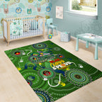 Personalised NAIDOC Week 2024 Raiders Area Rug Australia Fire Burning