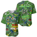 Personalised NAIDOC Week 2024 Raiders Baseball Jersey Australia Fire Burning