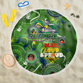 Personalised NAIDOC Week 2024 Raiders Beach Blanket Australia Fire Burning