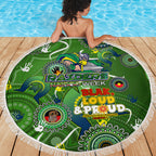 Personalised NAIDOC Week 2024 Raiders Beach Blanket Australia Fire Burning
