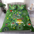 Personalised NAIDOC Week 2024 Raiders Bedding Set Australia Fire Burning