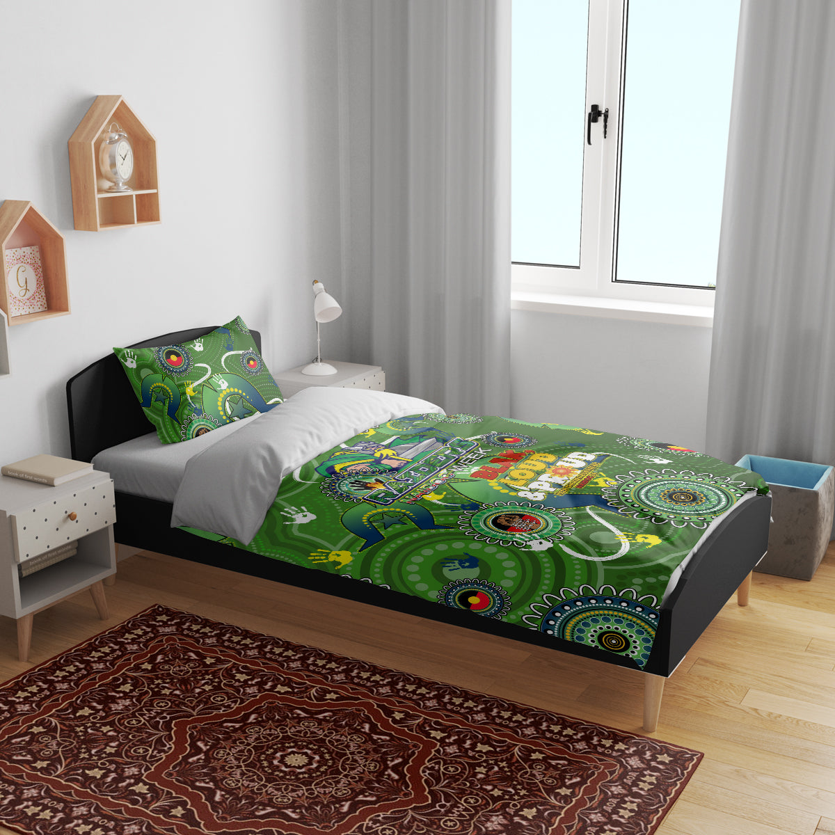 Personalised NAIDOC Week 2024 Raiders Bedding Set Australia Fire Burning