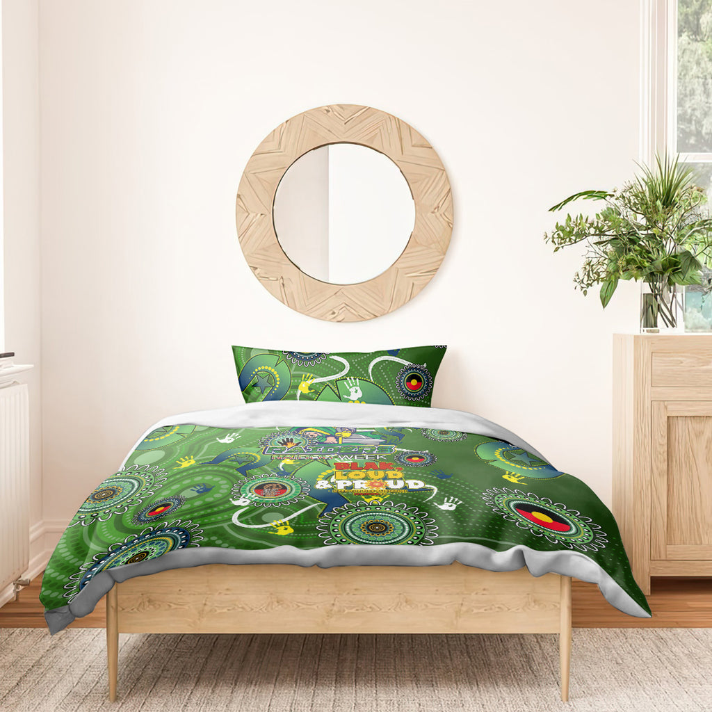Personalised NAIDOC Week 2024 Raiders Bedding Set Australia Fire Burning