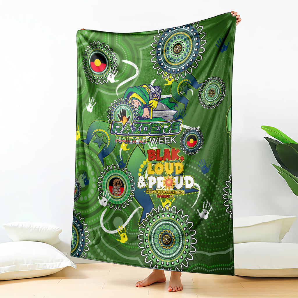 Personalised NAIDOC Week 2024 Raiders Blanket Australia Fire Burning
