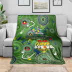 Personalised NAIDOC Week 2024 Raiders Blanket Australia Fire Burning