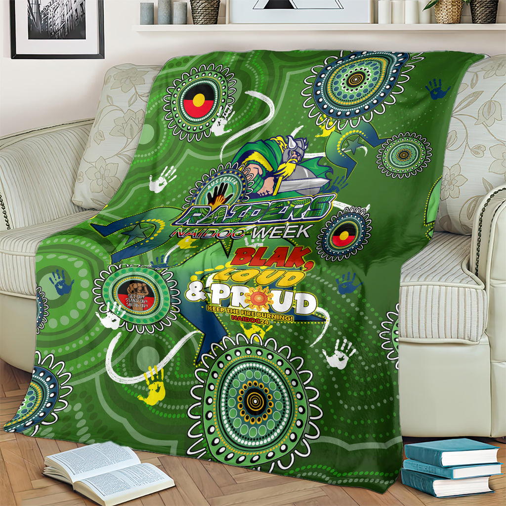 Personalised NAIDOC Week 2024 Raiders Blanket Australia Fire Burning