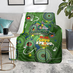 Personalised NAIDOC Week 2024 Raiders Blanket Australia Fire Burning
